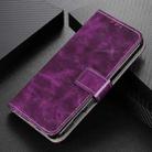 For iPhone 17 Pro Max Retro Crazy Horse Texture Horizontal Flip Leather Phone Case(Purple) - 2