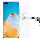 For Huawei P40 Pro Half-screen Transparent Tempered Glass Film - 1