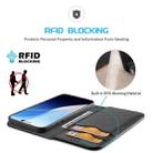 For iPhone 16 DUX DUCIS Hivo Series Cowhide + PU + TPU Flip Phone Case(Black) - 3