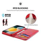 For iPhone 17 Pro Max DUX DUCIS Hivo Series Cowhide + PU + TPU Flip Phone Case(Red) - 3