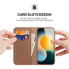 For iPhone 17 Pro DUX DUCIS Hivo Series Cowhide + PU + TPU Flip Phone Case(Brown) - 2