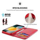 For iPhone 17 Pro DUX DUCIS Hivo Series Cowhide + PU + TPU Flip Phone Case(Red) - 3