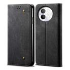 For vivo S18e Denim Texture Flip Leather Phone Case(Black) - 1