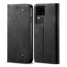 For vivo S18 Denim Texture Flip Leather Phone Case(Black) - 1