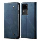 For vivo S18 Denim Texture Flip Leather Phone Case(Blue) - 1