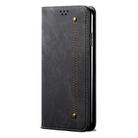 For vivo V30E 5G Global Denim Texture Flip Leather Phone Case(Black) - 2