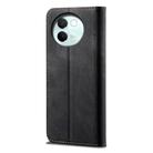 For vivo V30E 5G Global Denim Texture Flip Leather Phone Case(Black) - 3