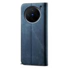 For vivo X200 Denim Texture Flip Leather Phone Case(Blue) - 3