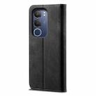 For vivo Y19s 4G Denim Texture Flip Leather Phone Case(Black) - 3