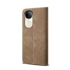 For vivo S20 5G Denim Texture Flip Leather Phone Case(Khaki) - 3