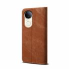 For vivo S20 5G Denim Texture Flip Leather Phone Case(Brown) - 3