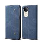 For vivo S20 5G Denim Texture Flip Leather Phone Case(Blue) - 1