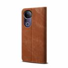 For vivo S20 Pro 5G Denim Texture Flip Leather Phone Case(Brown) - 3
