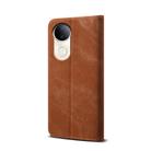 For vivo V50 Denim Texture Flip Leather Phone Case(Brown) - 3