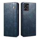 For vivo Y29e 5G Oil Wax Crazy Horse Texture Leather Phone Case(Blue) - 1