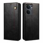 For vivo iQOO Neo9 Pro / Neo9 Oil Wax Crazy Horse Texture Leather Phone Case(Black) - 1