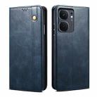 For vivo iQOO Neo9 Pro / Neo9 Oil Wax Crazy Horse Texture Leather Phone Case(Blue) - 1