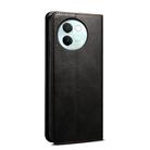 For vivo V30E 5G Global Oil Wax Crazy Horse Texture Leather Phone Case(Black) - 3