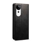 For vivo S19 Oil Wax Crazy Horse Texture Leather Phone Case(Black) - 3