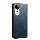 For vivo S19 Oil Wax Crazy Horse Texture Leather Phone Case(Blue) - 3