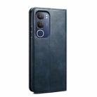 For vivo Y19s 4G Oil Wax Crazy Horse Texture Leather Phone Case(Blue) - 3