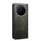 For vivo X200 Oil Wax Crazy Horse Texture Leather Phone Case(Green) - 3
