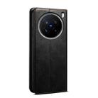 For vivo X200 Pro Oil Wax Crazy Horse Texture Leather Phone Case(Black) - 3