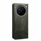 For vivo X200 Pro Oil Wax Crazy Horse Texture Leather Phone Case(Green) - 3