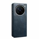 For vivo X200 Pro Oil Wax Crazy Horse Texture Leather Phone Case(Blue) - 3