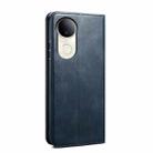 For vivo V50 Oil Wax Crazy Horse Texture Leather Phone Case(Blue) - 3