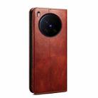 For vivo X200 Ultra Oil Wax Crazy Horse Texture Leather Phone Case(Brown) - 3