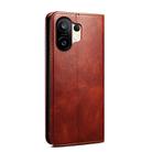 For vivo S30 Pro mini Oil Wax Crazy Horse Texture Leather Phone Case(Brown) - 3