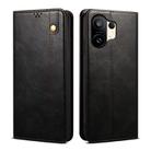 For vivo S30 Pro mini Oil Wax Crazy Horse Texture Leather Phone Case(Black) - 1