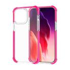 For iPhone 15 Pro Max Four-corner Shockproof TPU + Acrylic Phone Case(Pink) - 1