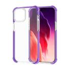 For iPhone 15 Plus Four-corner Shockproof TPU + Acrylic Phone Case(Purple) - 1