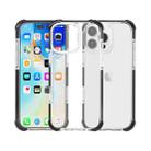 For iPhone 16 Pro Max Four-corner Shockproof TPU + Acrylic Phone Case(Black + Transparent) - 2