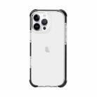 For iPhone 16 Pro Four-corner Shockproof TPU + Acrylic Phone Case(Black + Transparent) - 3