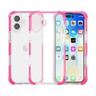 For iPhone 16 Plus Four-corner Shockproof TPU + Acrylic Phone Case(Pink) - 2