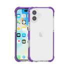 For iPhone 16 Plus Four-corner Shockproof TPU + Acrylic Phone Case(Purple) - 1