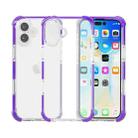 For iPhone 16 Plus Four-corner Shockproof TPU + Acrylic Phone Case(Purple) - 2