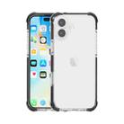 For iPhone 16 Plus Four-corner Shockproof TPU + Acrylic Phone Case(Black + Transparent) - 1