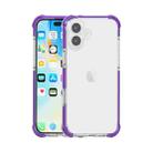 For iPhone 16 Four-corner Shockproof TPU + Acrylic Phone Case(Purple) - 1