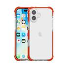 For iPhone 16 Four-corner Shockproof TPU + Acrylic Phone Case(Red) - 1