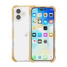 For iPhone 16 Four-corner Shockproof TPU Hybrid Acrylic Phone Case(Gold) - 1