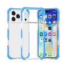 For iPhone 17 Pro Four-corner Shockproof TPU Hybrid Acrylic Phone Case(Blue) - 1