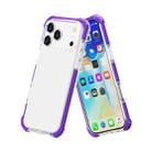 For iPhone 17 Pro Four-corner Shockproof TPU Hybrid Acrylic Phone Case(Purple) - 3