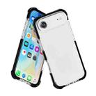 For iPhone 17 Air Four-corner Shockproof TPU Hybrid Acrylic Phone Case(Black + Transparent) - 3