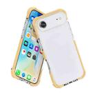 For iPhone 17 Air Four-corner Shockproof TPU Hybrid Acrylic Phone Case(Gold) - 3