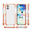 For iPhone 17 Four-corner Shockproof TPU Hybrid Acrylic Phone Case(Orange) - 2