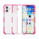 For iPhone 17 Four-corner Shockproof TPU Hybrid Acrylic Phone Case(Pink) - 1